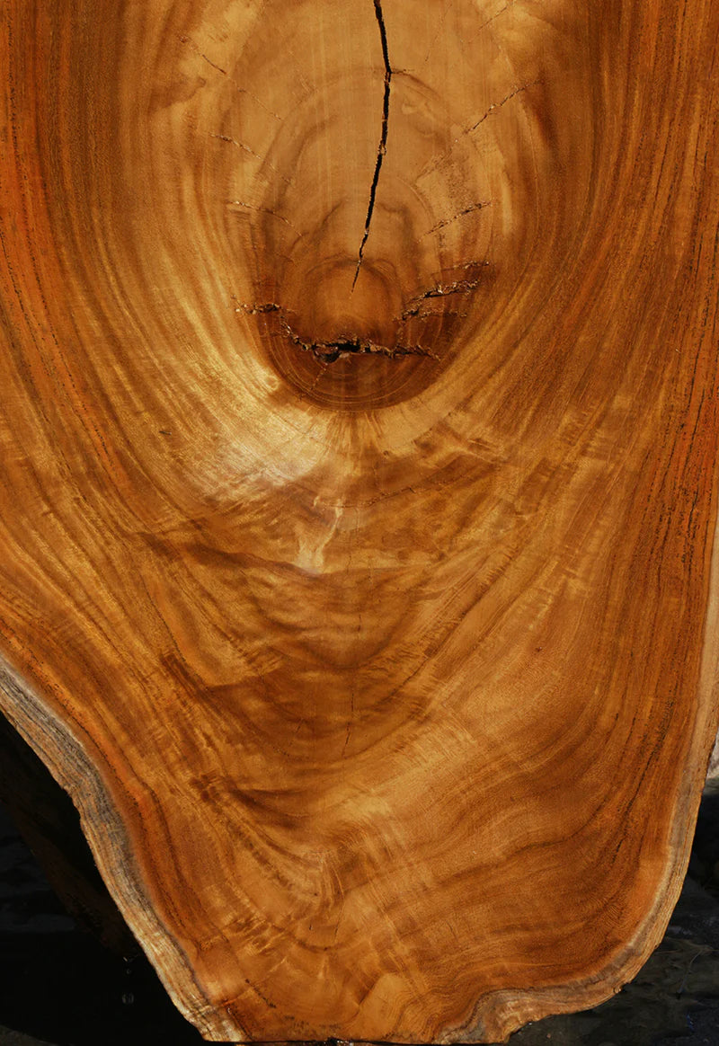 Genuine Teak Live Edge Slab (Freight Shipping Required)