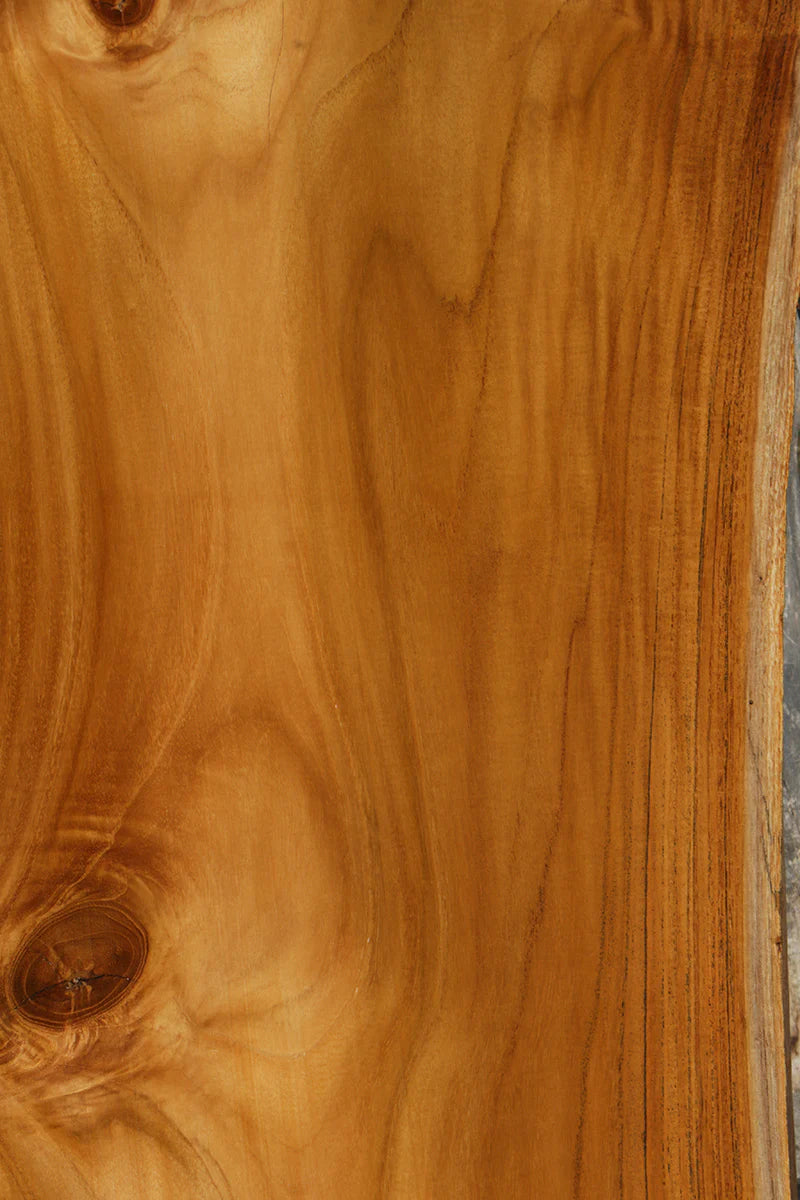 Genuine Teak Live Edge Slab (Freight Shipping Required)